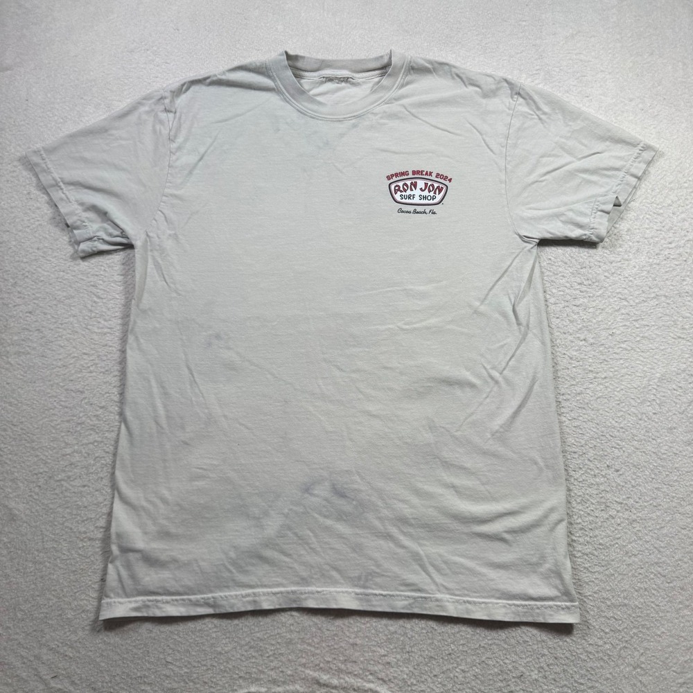 Ron Jon Surf Shop T-Shirt Mens‎ Large White Good Spring Break 2024 Cocoa Beach